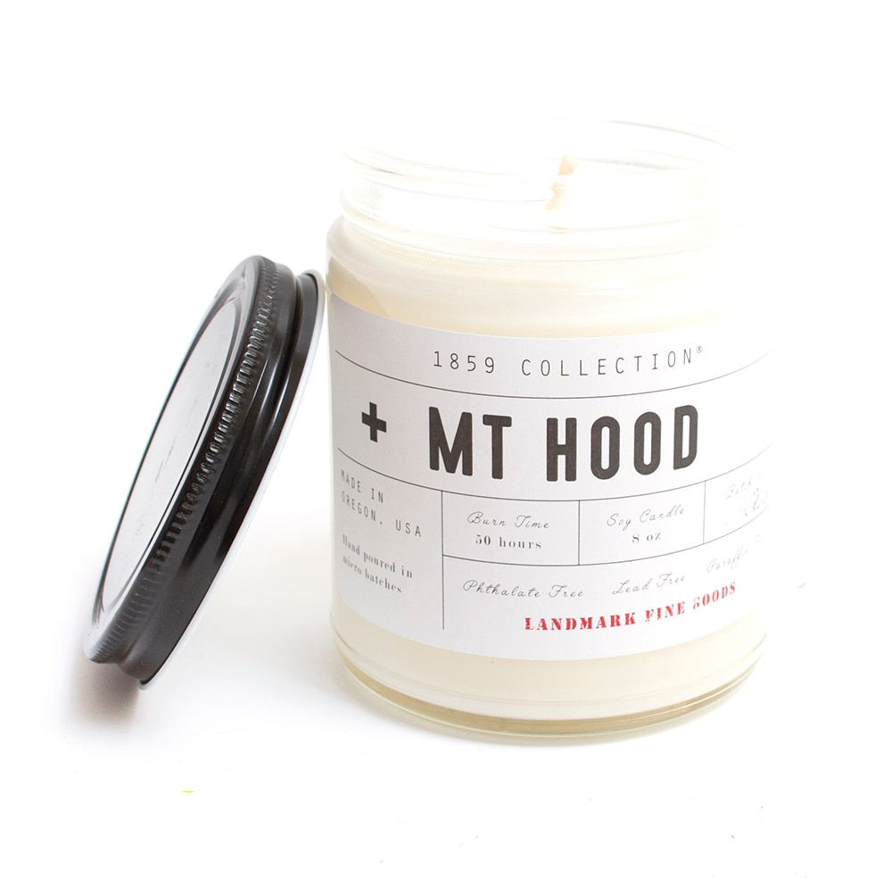 PNW/Oregon Spirit, Landmark Fine Goods, Candles, Home & Auto, 8 ounce, Mt Hood, 403730